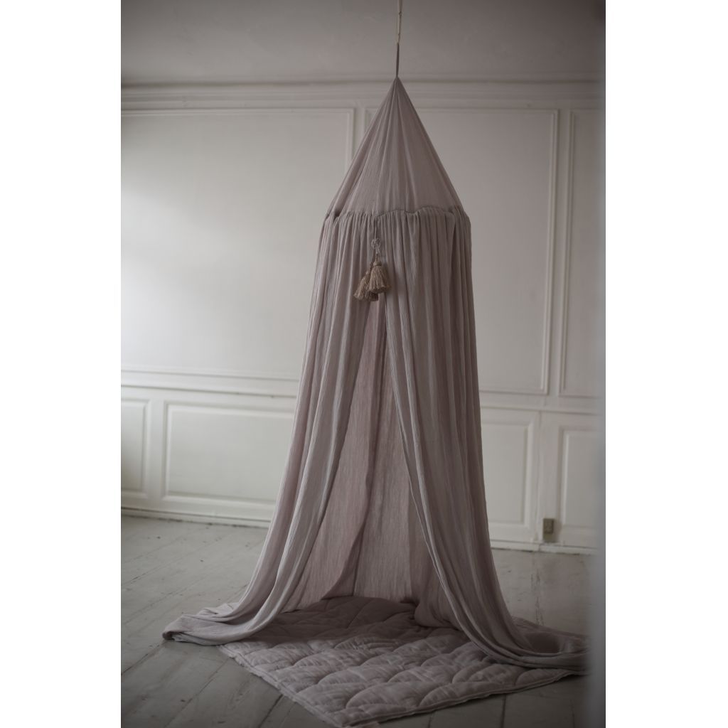 Konges Sloejd organic cotton muslin bed canopy - nimbus cloud