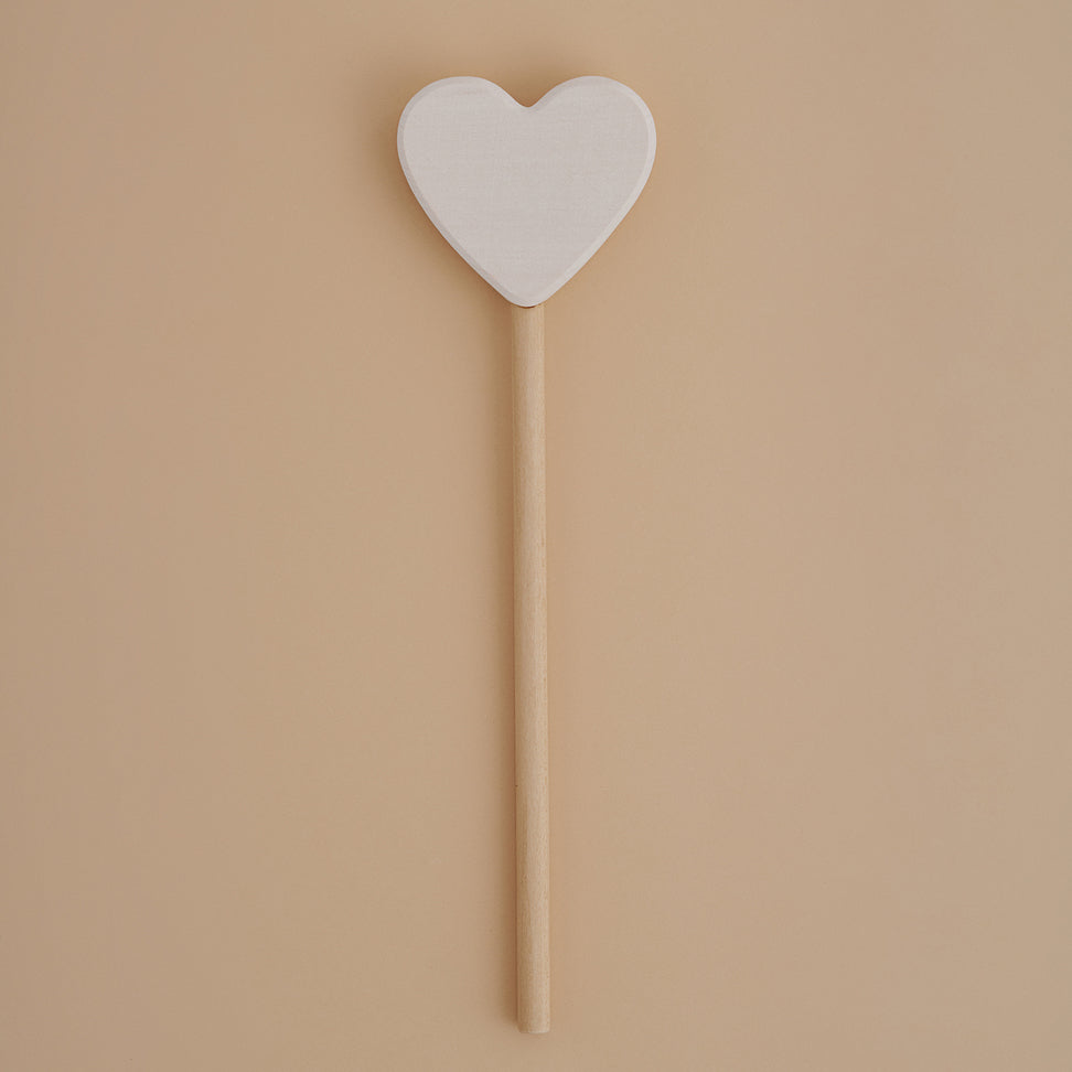 Raduga Grez wooden heart magic wand white