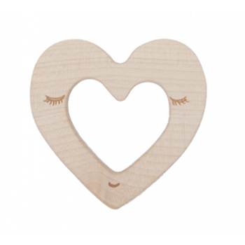 Wooden Story Heart Teether
