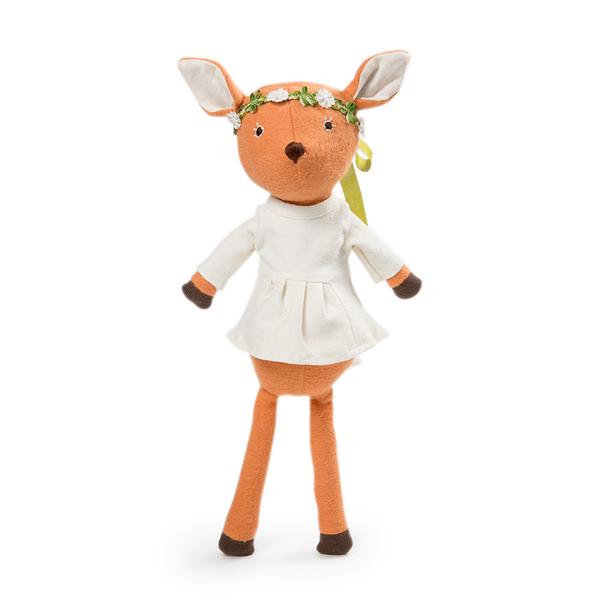 Phoebe Fawn in Natural Tunic and Flower Crown